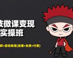 荔枝微课变现实操班:微信号+社群+荔枝微课打造自动化成交闭环系统-水滴知识网