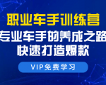 职业车手训练营：专业车手的养成之路，快速打造爆款（8节-无水印直播课）-水滴知识网