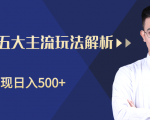柚子咸鱼淘客五大主流玩法解析,掌握后既能引流又能轻松实现日入500+-水滴知识网