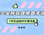 2020宝妈获客操盘手训练营:7天实战操作引爆 母婴、都市、购物宝妈流量-水滴知识网