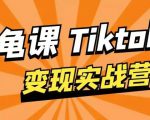 龟课·TikTok变现实战训练营线上第1期,多种变现模式,轻松赚美刀-水滴知识网