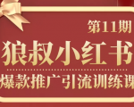 狼叔小红书爆款推广引流训练课第11期,手把手带你玩转小红书-水滴知识网