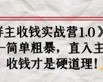 《群主收钱实战营1.0》——简单粗暴,直入主题,收钱才是硬道理-水滴知识网