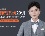 苏笙君的赚钱系统20课 教你从0到1赚到你的第一桶金（不讲理论，只讲方法论）-水滴知识网
