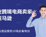 职业跨境电商卖家聊亚马逊:亚马逊运营的10项必备知识,12堂课让你看懂亚马逊运营-水滴知识网