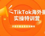TikTok海外掘金实操特训营:手把手教运营变现赚钱-水滴知识网