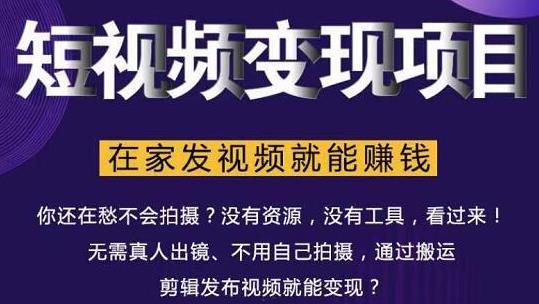 在家也能操作的短视频赚钱项目,无需真人,不用拍摄,纯搬运月入2到5万-水滴知识网