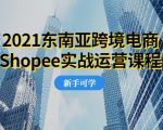 2021东南亚跨境电商Shopee实战运营课程,0基础、0经验、0投资的副业项目-水滴知识网