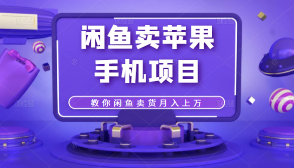 闲鱼卖苹果手机项目，教你闲鱼卖货月入上万-水滴知识网