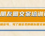 朋友圈文案培训课，听了就会写，写了就会卖的朋友圈文案课-水滴知识网