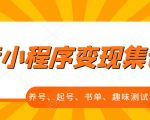 抖音小程序变现集训课,养号、起号、书单、趣味测试、视频剪辑,全套流程-水滴知识网