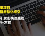 虚拟图集项目:矩阵站群自动化成交,3-5个月实现快速赚钱月入1W+左右-水滴知识网