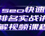 seo快速排名实战讲解视频课程,揭秘seo快排原理-水滴知识网