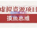 摸鱼思维·虚拟资源掘金课,虚拟资源的全套玩法 价值1880元-水滴知识网