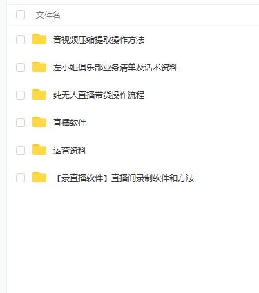 左小姐-直播带货俱乐部十三行、无人直播，全套教程附：工具、文档、话术资料-水滴知识网