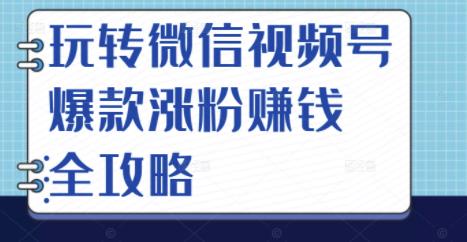 玩转微信视频号爆款涨粉赚钱全攻略,让你快速抓住流量风口,收获红利财富-水滴知识网