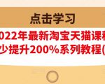 樊剑2022年最新淘宝天猫课程-转化率至少提升200%系列教程(高级)-水滴知识网