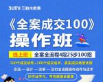 《全案成交100》全案全流程4段25步100招，操作班-水滴知识网