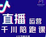 美尊-抖音直播运营千川系统课:直播运营规划、起号、主播培养、千川投放等-水滴知识网