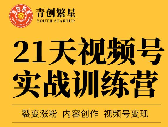 张萌21天视频号实战训练营,裂变涨粉、内容创作、视频号变现 价值298元-水滴知识网
