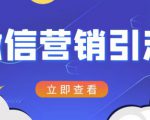 微信营销策划引流系列课程，每天引流100精准粉-水滴知识网