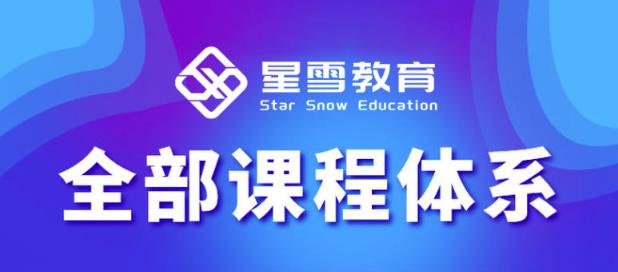 星雪教育淘系高级班,更全的运营提升方案,零基础由浅入深,店铺最新玩法-水滴知识网