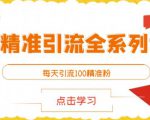 闲鱼精准引流全系列课程,每天引流100精准粉【视频课程】-水滴知识网