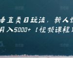 虚拟项目垂直类目玩法，新人快速起店，月入5000+【视频课程】-水滴知识网