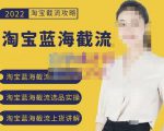 2022淘宝蓝海截流攻略,淘宝蓝海截流选品上货实操讲解-水滴知识网