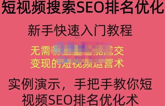 宋老师·短视频搜索SEO优化,教你10分钟创作一个短视频,三天排名上第一-水滴知识网