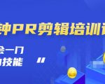 抖音视频一分钟PR剪辑培训：学会一门赚钱的技能，每节课短小精悍-水滴知识网