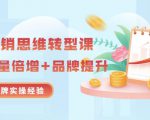 无界营销思维转型课：1000个品牌实操经验，助你销量倍增（20节视频）-水滴知识网