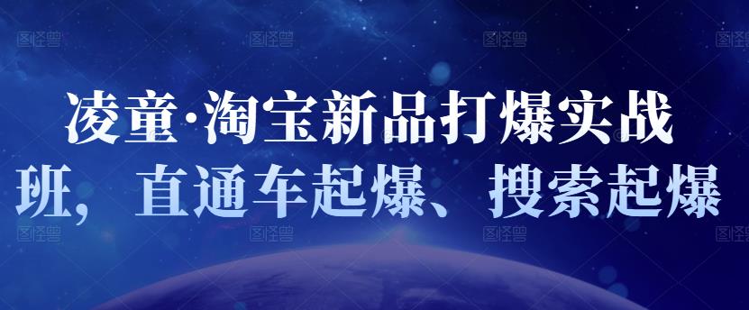 凌童·淘宝新品打爆实战班，直通车起爆、搜索起爆-水滴知识网