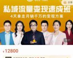 桔子会·私域流量变现速成班,4天拿走月销千万的变现方案 价值12800元-水滴知识网