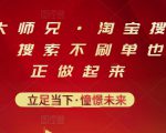 电商大师兄·淘宝搜索新玩法，搜索不刷单也能真正做起来-水滴知识网