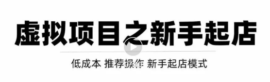 虚拟项目快速起店模式,0成本打造月入几万虚拟店铺!-水滴知识网