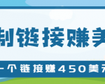 复制链接赚美元，一个链接可赚450+，利用链接点击即可赚钱的项目【视频教程】-水滴知识网
