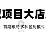 虚拟项目月入几万大店玩法分享,多店操作利润倍增(快速起店盈利)-水滴知识网