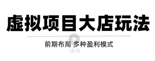虚拟项目月入几万大店玩法分享，多店操作利润倍增（快速起店盈利）-水滴知识网