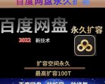 百度网盘无限扩容技术，外面卖399的，无论自己用还是用做引流都可以-水滴知识网