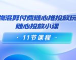 好物混剪付费随心推投放玩法,随心投放小课(11节课程)-水滴知识网
