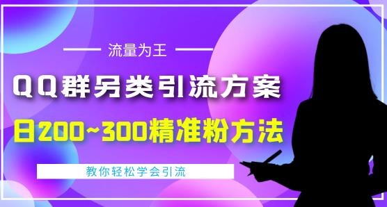 价值888的QQ群另类引流方案,半自动操作日200~300精准粉方法【视频教程】-水滴知识网