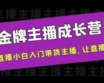 金牌主播成长营，一周从直播小白入门带货主播，让直播更简单-水滴知识网