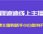 暴躁迪迪线上主播课,金牌主播教新手小白如何开播-水滴知识网