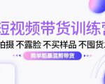 短视频带货训练营:不拍摄 不露脸 不买样品 不囤货发货 简单粗暴混剪带货(第三期)-水滴知识网