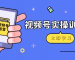 微信视频号实操训练营:视频号起号运营纯干货玩法!-水滴知识网