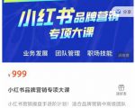 小红书品牌营销专项大课,操盘手进阶,一套能让你提升业务精进的课程-水滴知识网