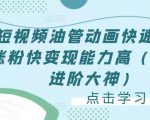 短视频油管动画快速制作涨粉快变现能力高(0基础进阶大神)-水滴知识网