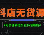 启哥抖店无货源店群陪跑计划,一个人在家就能做的副业,月入10000+-水滴知识网