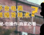 外面收费2980的全平台电商白嫖撸货技术(仅揭秘勿操作-商家防范必看)-水滴知识网